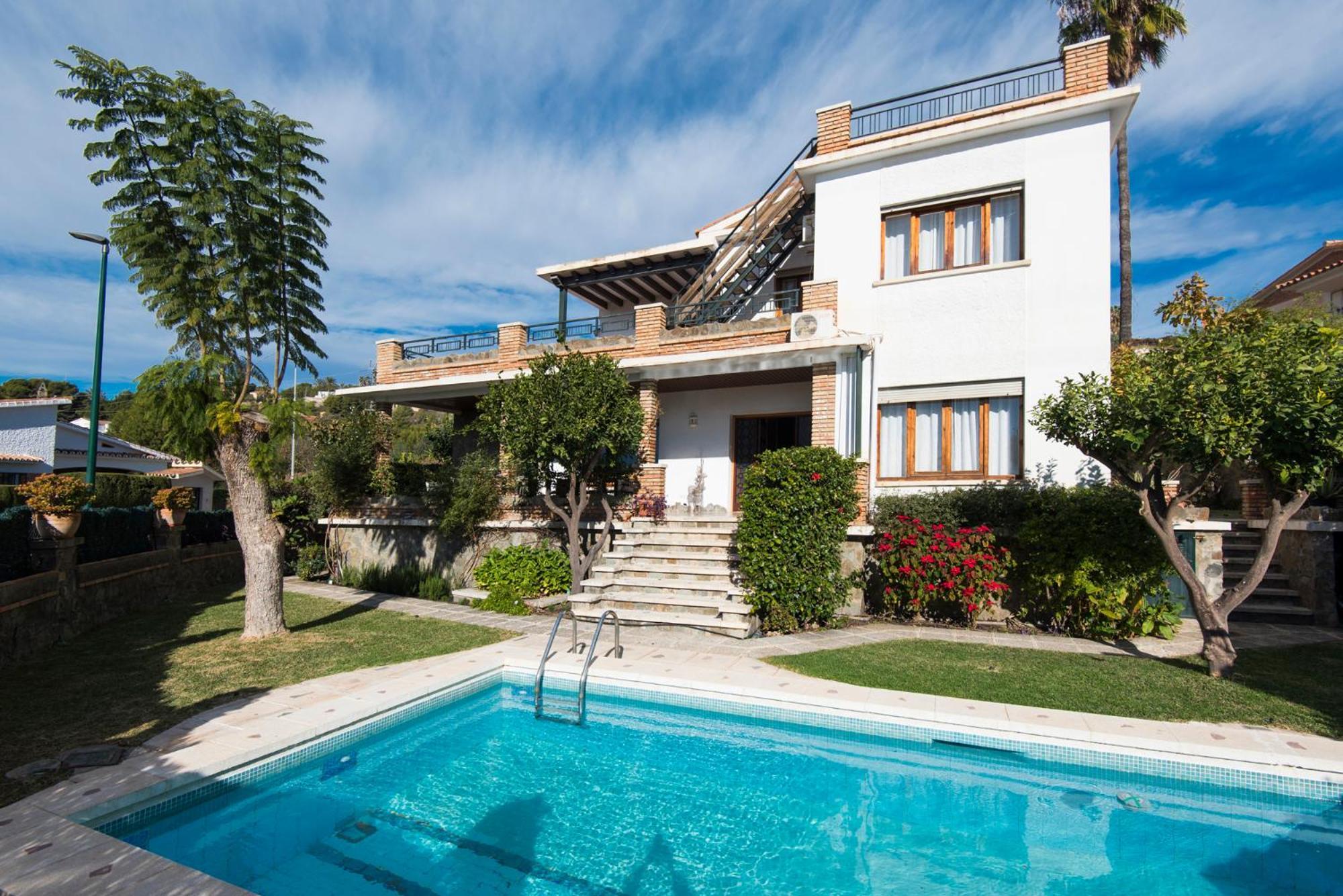 Queen Of The Ocean Villa: Stately Style House With Pool Màlaga Exteriér fotografie